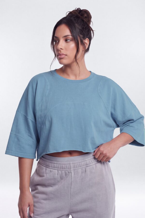 Oversized Top in Indigo