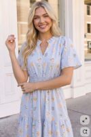 Blue Midi Dress