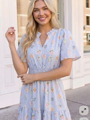 Blue Midi Dress