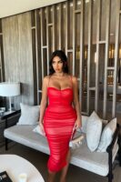 Dress in Red 95% nylon