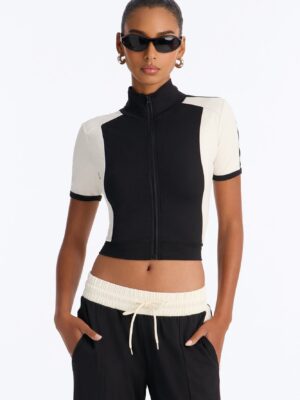 Black Mock-Neck Pants