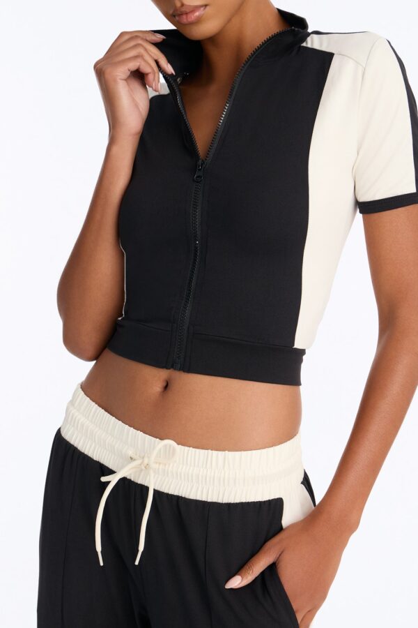 Black Mock-Neck Pants