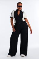 Black Mock-Neck Pants