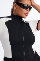 Black Mock-Neck Pants