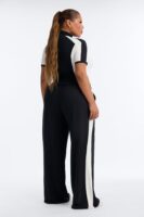 Black Mock-Neck Pants