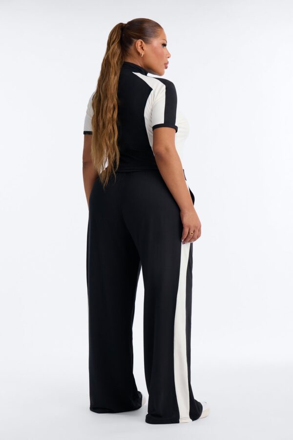 Black Mock-Neck Pants