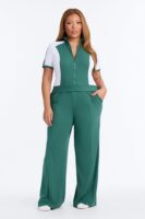 Pants with mock neck