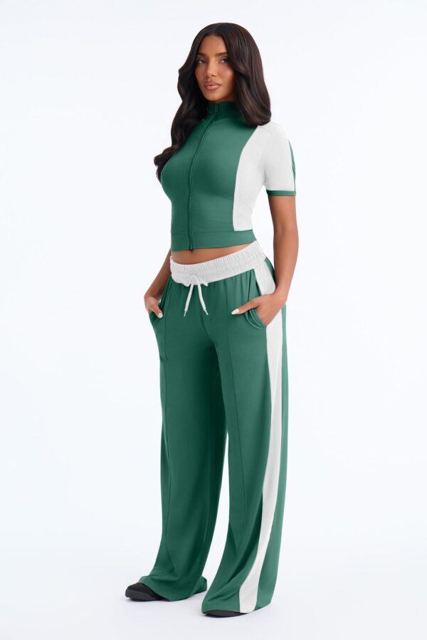 Pants with mock neck