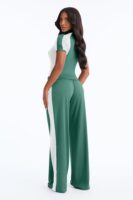 Pants with mock neck