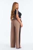 Taupe Pants with mock neck