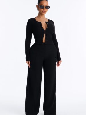 Top with a ribbed knit