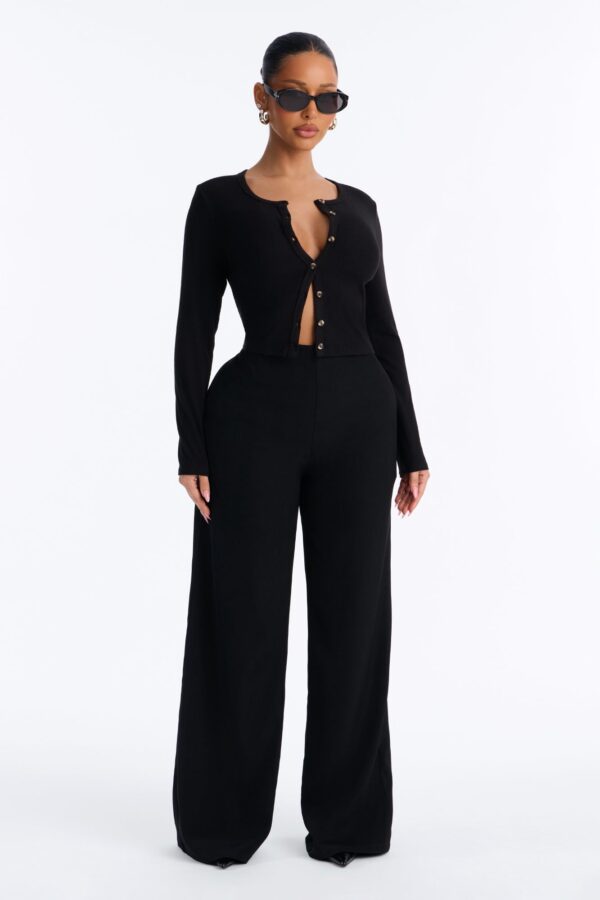 Top with a ribbed knit