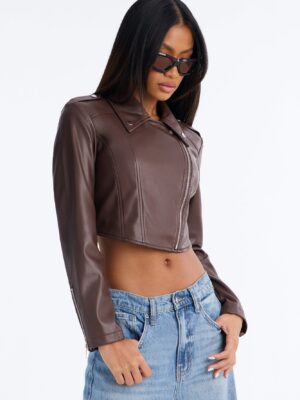 Brown Jacket with cropped