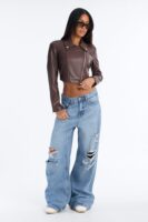 Brown Jacket with cropped
