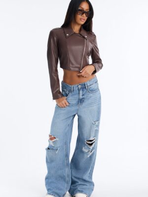 Brown Jacket with cropped