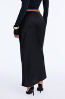 Satin Skirt in Black