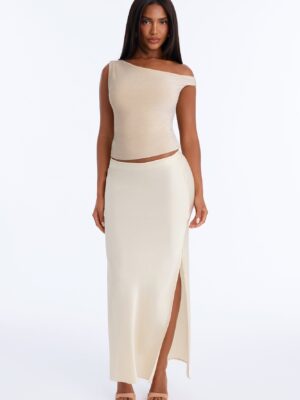 Skirt in Ivory 96% polyester