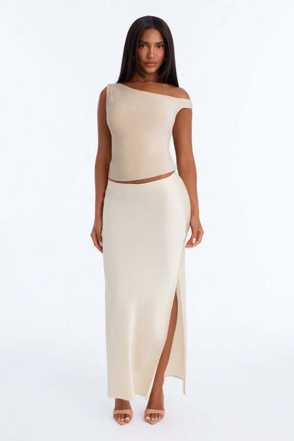 Skirt in Ivory 96% polyester