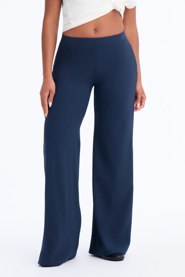 Blue Pants with wide leg