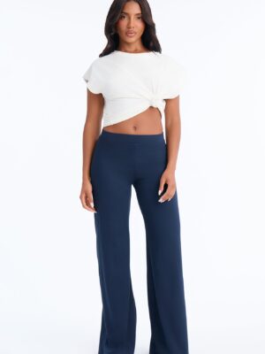 Blue Pants with wide leg