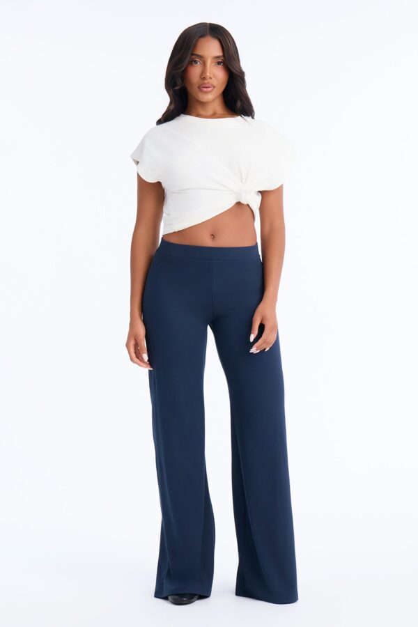 Blue Pants with wide leg