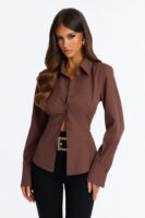Shirt in Brown 100% polyester