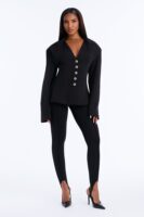 Leggings with a v-neck