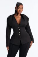 Leggings with a v-neck