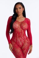 Jumpsuit in Red 91% nylon