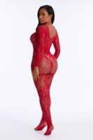 Jumpsuit in Red 91% nylon