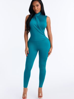Ladies Kit Teal Jumpsuit