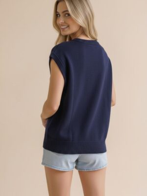 Navy Graphic Sweater
