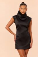 Black Dress with turtle neck