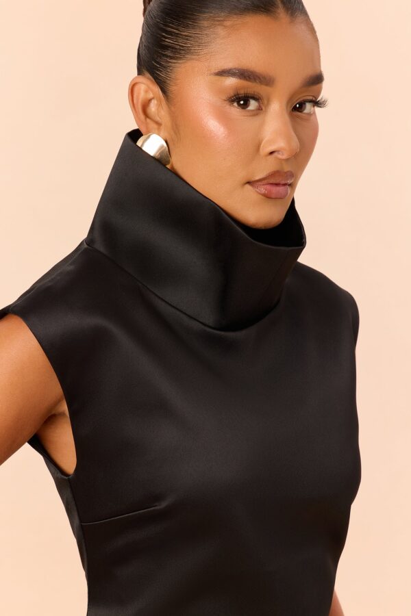 Black Dress with turtle neck