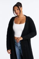 Cardigan in Black 98% polyester