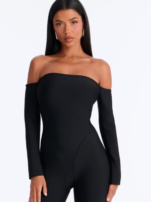 Jumpsuit in Black 90% polyester