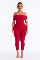 Jumpsuit in Red 95% polyester