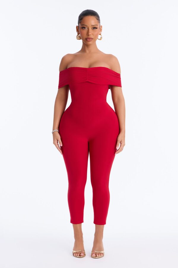Jumpsuit in Red 95% polyester