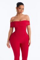 Jumpsuit in Red 95% polyester