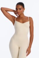 Jumpsuit in Stone 95% nylon
