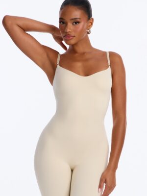 Jumpsuit in Stone 95% nylon