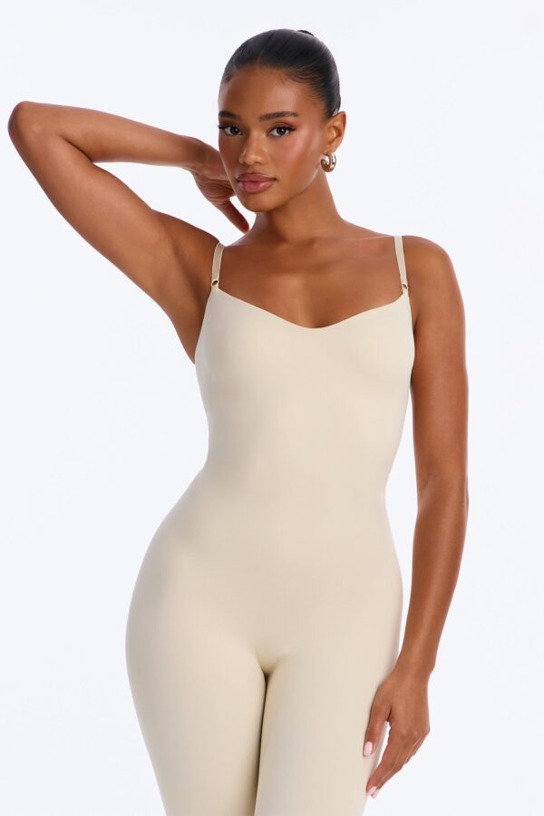 Jumpsuit in Stone 95% nylon