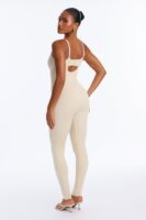 Jumpsuit in Stone 95% nylon