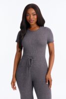 Charcoal Jumpsuit with wide leg