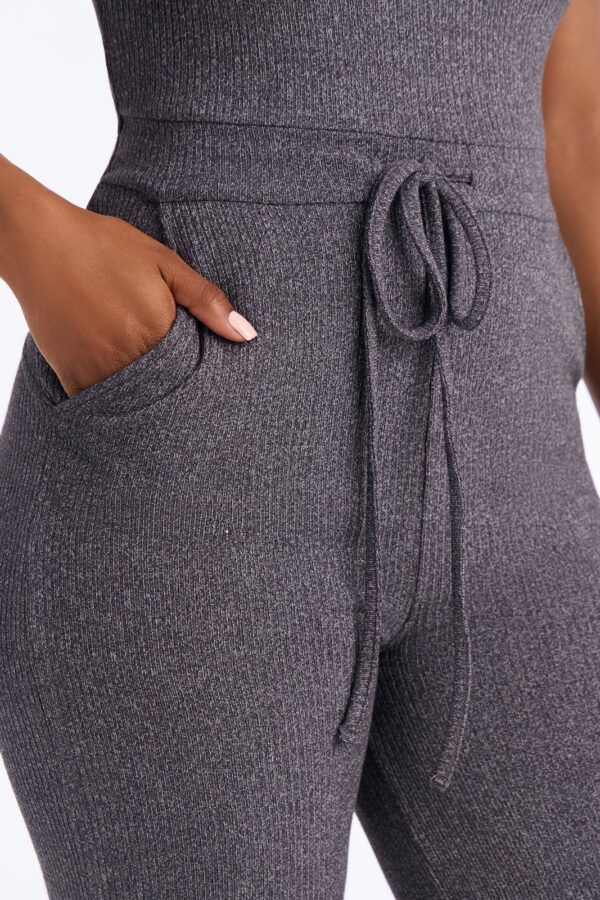 Charcoal Jumpsuit with wide leg