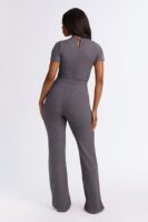 Charcoal Jumpsuit with wide leg