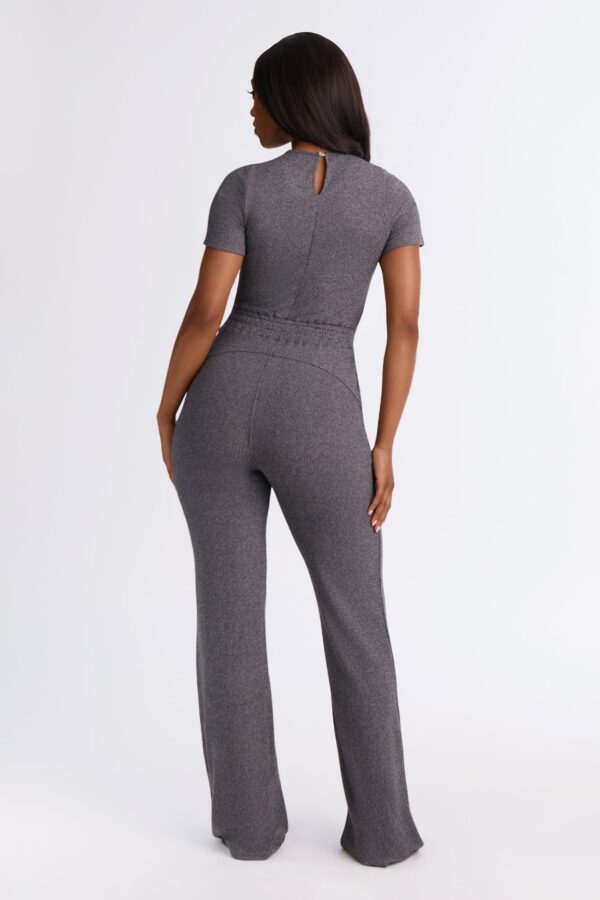 Charcoal Jumpsuit with wide leg