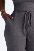 Charcoal Jumpsuit with wide leg