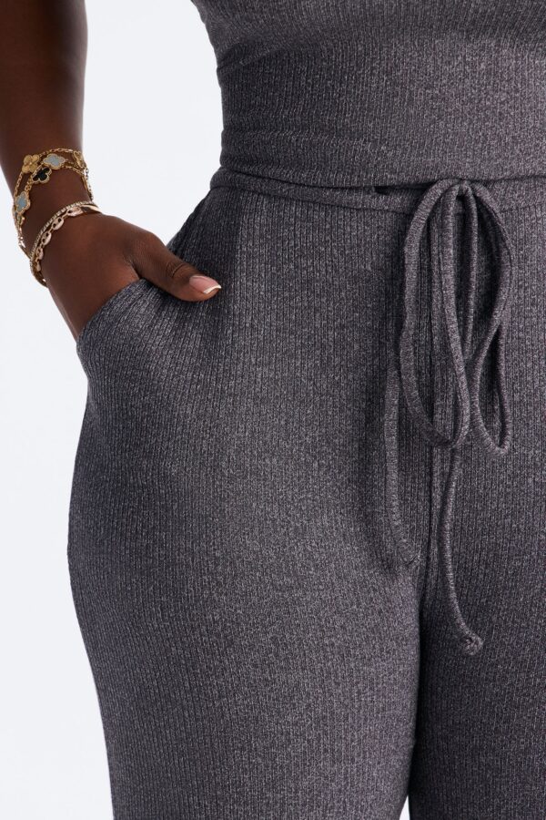 Charcoal Jumpsuit with wide leg