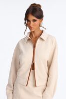 Skirt in Beige 93% polyester